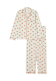 Pyjamas med hjärtan